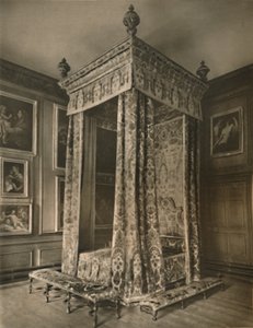 Letto di Stato della Regina Anna in Velluto Cremisi e Oro, 1927