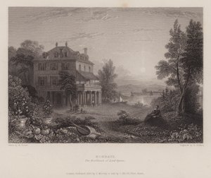 Villa Diodati, la residenza di Lord Byron da Edward Francis (after) Finden