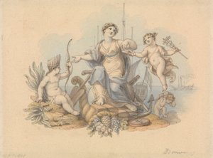 Allegoria dei commerci marittimi da Edward Francis Burney