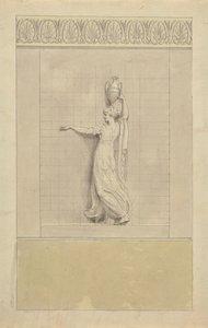 Figura femminile che porta una brocca d