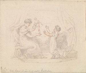 Illustrazione per La nuova bambola: Lasciami averla nelle mie mani da Edward Francis Burney