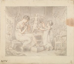 Illustrazione per La Nuova Bambola: Cucire Vestiti per la Bambola da Edward Francis Burney