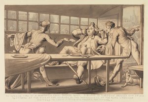 John Gilpin nella barca di passaggio di Uxbridge da Edward Francis Burney