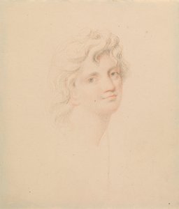 Studio di testa femminile da Edward Francis Burney