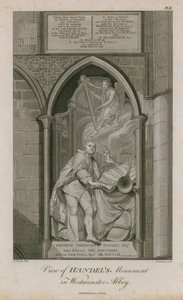 Vista del Monumento di Handel nell