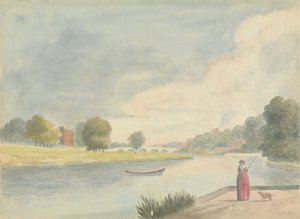 Donna che pesca da Edward Francis Burney