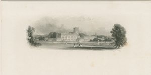 Trentham Hall (incisione su acciaio) da Edward Francis Finden