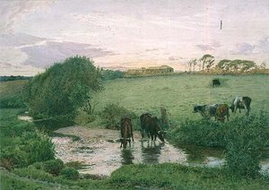 Vicino a St. Mawgan, Cornovaglia da Edward Frederick Brewtnall