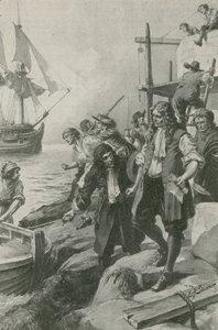 Winstanley rapito dai pirati (litografia) da Edward Frederick Skinner