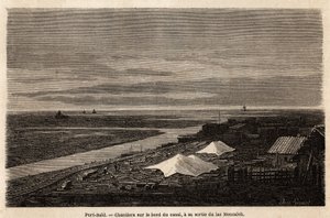 Cantieri navali di Port Said, sul bordo del Canale di Suez, alla sua uscita dal Lago Menzaleh da Edward Grenet