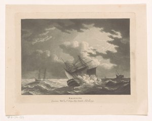 Navi in una tempesta in mare da Edward Hedges