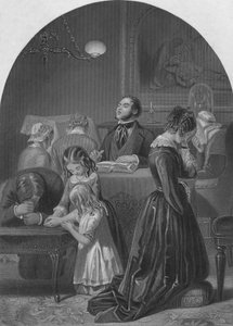 Culto familiare, c1870 da Edward Henry Corbould