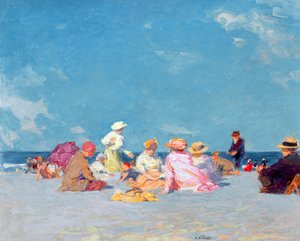 Divertimento pomeridiano, 1907-27 circa (olio su tela) da Edward Henry Potthast