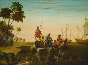 Lo sbarco di Colombo da Edward Hicks