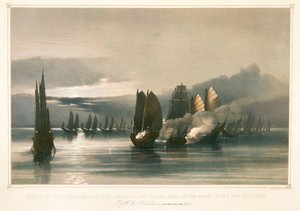 Attacco alla squadra pirata di Chuiapoo, al largo di Tysami, Cina, 28 settembre 1849