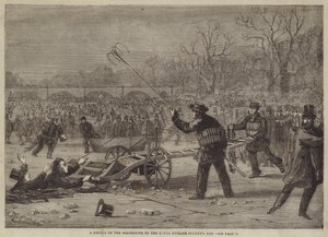 Un salvataggio sul Serpentine da parte degli uomini della Royal Humane Society da Edward Hull