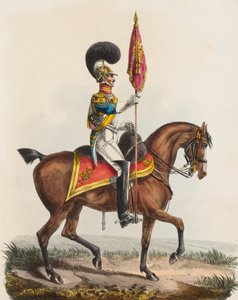 Guardie a cavallo reali, blu, ufficiale, 1828