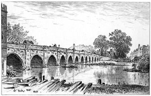 Ponte di Stratford, Stratford-upon-Avon, Warwickshire, 1885