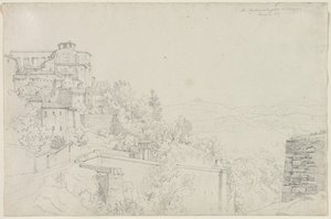 San Agostino dalla parte del Bulagajo, Perugia da Edward Jakob von Steinle