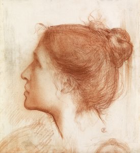 Testa di una donna da Edward John Poynter