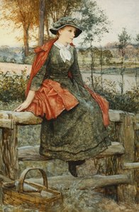 Il mantello rosso, 1883 da Edward Killingworth Johnson