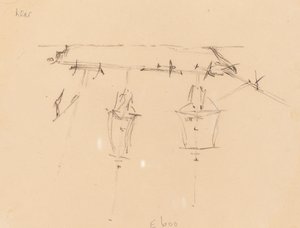 Una nave a vela (verso) da Edward Lear