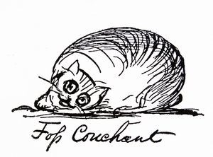 Un personaggio gatto da Edward Lear