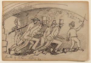 Bagni di Tito, 1840 da Edward Lear