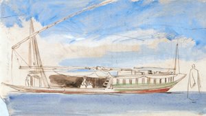 Barca sul Nilo da Edward Lear