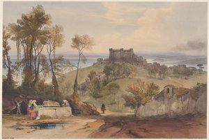Bracciano Vedute di Roma e dei suoi dintorni, tavola 2, 1841 da Edward Lear