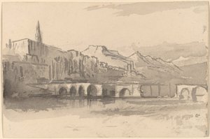 Ponte con Montagne in Lontananza Ventimiglia, 1884-1885
