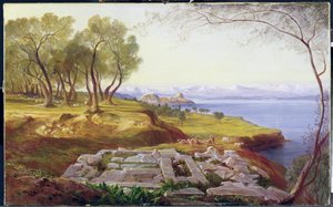 Corfù da Ascension, c.1856-64 da Edward Lear