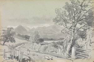 Derwentwater, settembre 1836 da Edward Lear