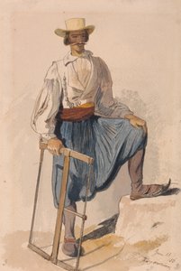 Taglialegna greco, 13 giugno /56 da Edward Lear