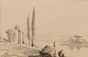 Capriccio italiano, c.1837 da Edward Lear