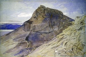 Masada sul Mar Morto da Edward Lear