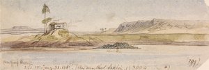 Vicino a Garf Hossayn, ore 15:40, 31 gennaio 1867 (299) da Edward Lear
