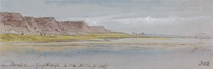 Vicino a Mereeh o Garf Hossayn, ore 16:00, 31 gennaio 1867 (302) da Edward Lear