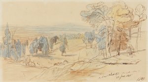 Sulla strada per Achmet Aga da Castella e Calcide, Grecia da Edward Lear