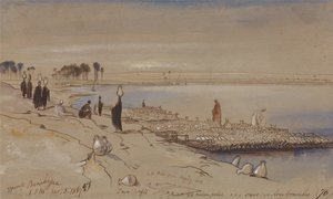 Opposite Beni Hassan da Edward Lear