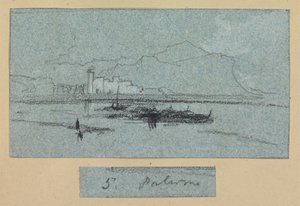 Palermo, da Vedute della Sicilia da Edward Lear
