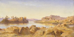 Philae, Egitto, 1863 da Edward Lear