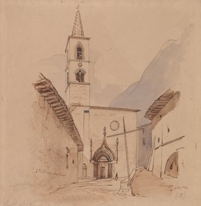 S. Pietro Degli Agostiniani. Leonessa. da Edward Lear