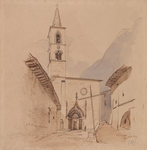 S. Pietro Degli Agostiniani. Leonessa. da Edward Lear