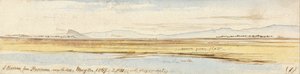 San Marino from Ravenna da Edward Lear