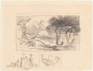 Schizzi in Italia (recto) da Edward Lear