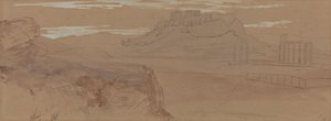 Schizzi di Atene da Edward Lear