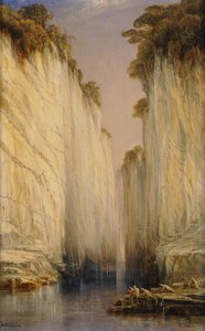 Le Rocce di Marmo - Nerbudda Jubbulpore da Edward Lear