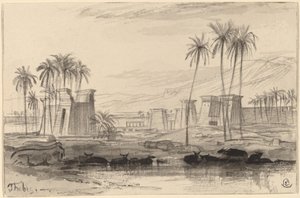 Tebe, 1884-1885 da Edward Lear