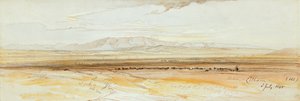 Due vedute di Tebe da Edward Lear